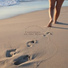 Footsteps on the Beach