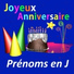 Prénoms en J