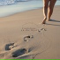 Footsteps on the Beach