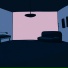 in another room