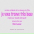 Bob Lenox - Je vous trouve tres beau
