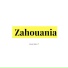 Zahouania