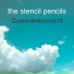 the stencil pencils