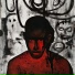 Красный полупрозрачный человек