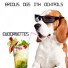 Serious Dogs With Cocktails