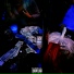 Black Static Blue Flame