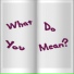 What Do You Mean