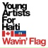 Young artistd for Haiti-Wavin flag